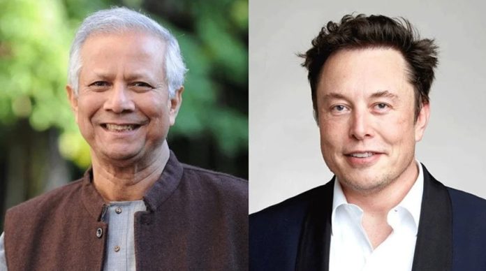 বাংলাদেশে স্টারলিংক আনতে ইলন মাস্কের সঙ্গে ড. ইউনূসের আলোচনা